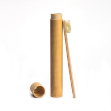 Load image into Gallery viewer, 1pc Rainbow Toothbrush +1pc Bamboo Tube Eco Friendly Natural Bamboo Toothbrush Travel Case Soft Head Teeth Brush 2pc Packing