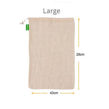 Load image into Gallery viewer, Reusable Fruit Vegetable Bags Eco Friendly Cotton Mesh Bags ecologico Produce Storage Bags Home Kitchen Organizer
