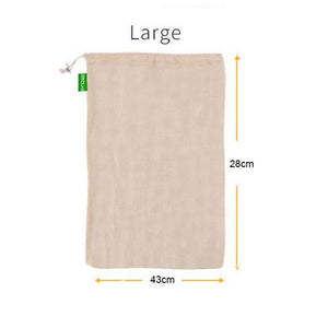 Reusable Fruit Vegetable Bags Eco Friendly Cotton Mesh Bags ecologico Produce Storage Bags Home Kitchen Organizer