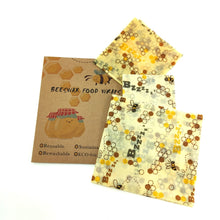 Load image into Gallery viewer, Zero Waste Reusable Storage Wrap Sustainable Organic Sandwich &amp; Cheese Food Wrapping Paper BPA &amp; Plastic Free Beeswax Food Wrap
