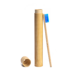 1pc Rainbow Toothbrush +1pc Bamboo Tube Eco Friendly Natural Bamboo Toothbrush Travel Case Soft Head Teeth Brush 2pc Packing