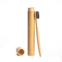 Load image into Gallery viewer, 1pc Rainbow Toothbrush +1pc Bamboo Tube Eco Friendly Natural Bamboo Toothbrush Travel Case Soft Head Teeth Brush 2pc Packing
