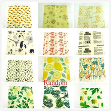 Load image into Gallery viewer, Zero Waste Beeswax Wrap Eco-Friendly Sustainable Organic Reusable Fresh-Keeping Food Wraps Foods Packaging for Sandwich
