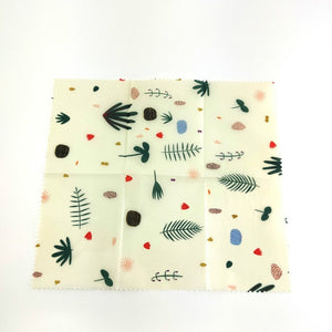 Zero Waste Reusable Storage Wrap Sustainable Organic Sandwich & Cheese Food Wrapping Paper BPA & Plastic Free Beeswax Food Wrap