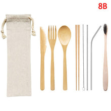 Load image into Gallery viewer, 1Set Portable Travel Eco Friendly Bamboo Toothbrush Sets Plastic-Free Bamboo Tooth Brush Multiple styles Wholesale
