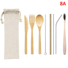 Load image into Gallery viewer, 1Set Portable Travel Eco Friendly Bamboo Toothbrush Sets Plastic-Free Bamboo Tooth Brush Multiple styles Wholesale
