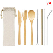 Load image into Gallery viewer, 1Set Portable Travel Eco Friendly Bamboo Toothbrush Sets Plastic-Free Bamboo Tooth Brush Multiple styles Wholesale
