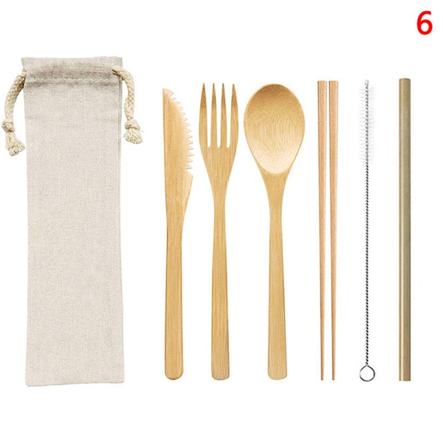 1Set Portable Travel Eco Friendly Bamboo Toothbrush Sets Plastic-Free Bamboo Tooth Brush Multiple styles Wholesale