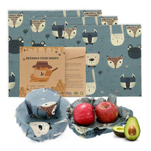 Load image into Gallery viewer, Reusable Beeswax Cloth Wrap Eco Friendly Food Wrap Organic Natural zero waste sandwich bag Sustainable Products
