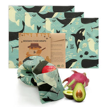 Load image into Gallery viewer, Reusable Beeswax Cloth Wrap Eco Friendly Food Wrap Organic Natural zero waste sandwich bag Sustainable Products
