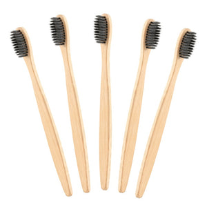 5/2/1 Pcs Natural Pure Bamboo Toothbrush Portable Soft Hair Tooth Brush Eco Friendly Brushes Oral Cleaning Care Tools